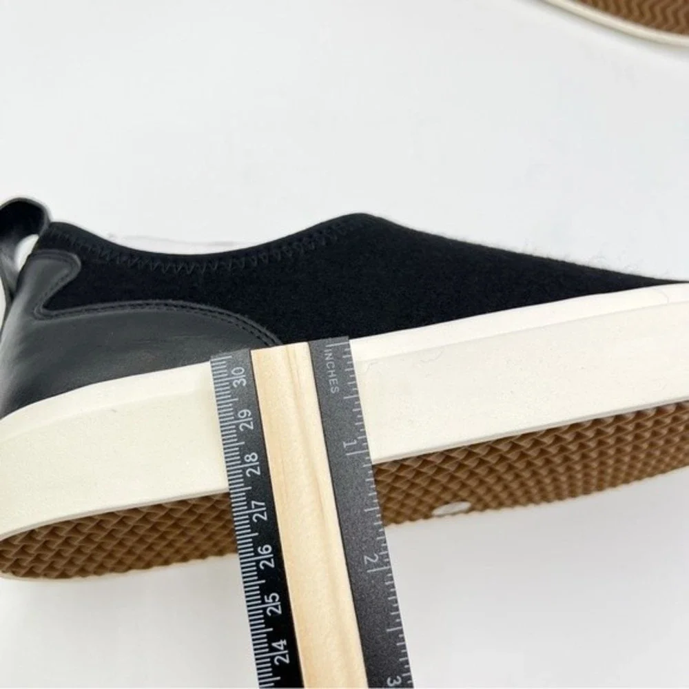 NEW Lucky Brand Womens Size 8.5 Black White Platform Slip On Sneakers Shoes